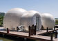 Outdoor Custom Made 3 Rooms Inflatable Bubble Tent Hotel With Steel Frame Tunnel Entrance From Sino Inflatables
