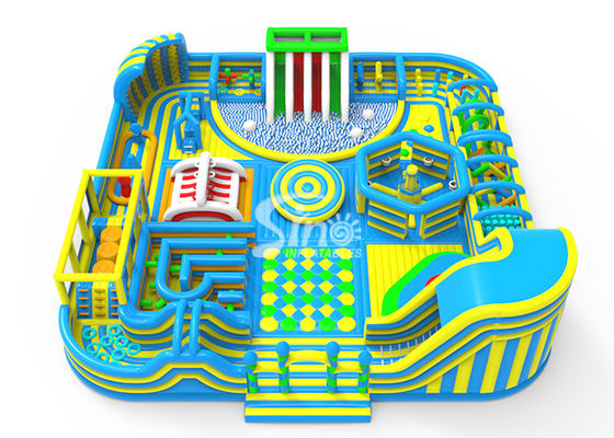 35x35m το μεγαλύτερο εσωτερικό διογκώσιμο θεματικό πάρκο παιδικών χαρών για το λούνα παρκ ενηλίκων παιδιών Ν