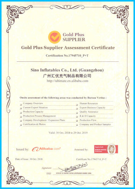 Κίνα Sino Inflatables Co., Ltd. (Guangzhou) Πιστοποιήσεις